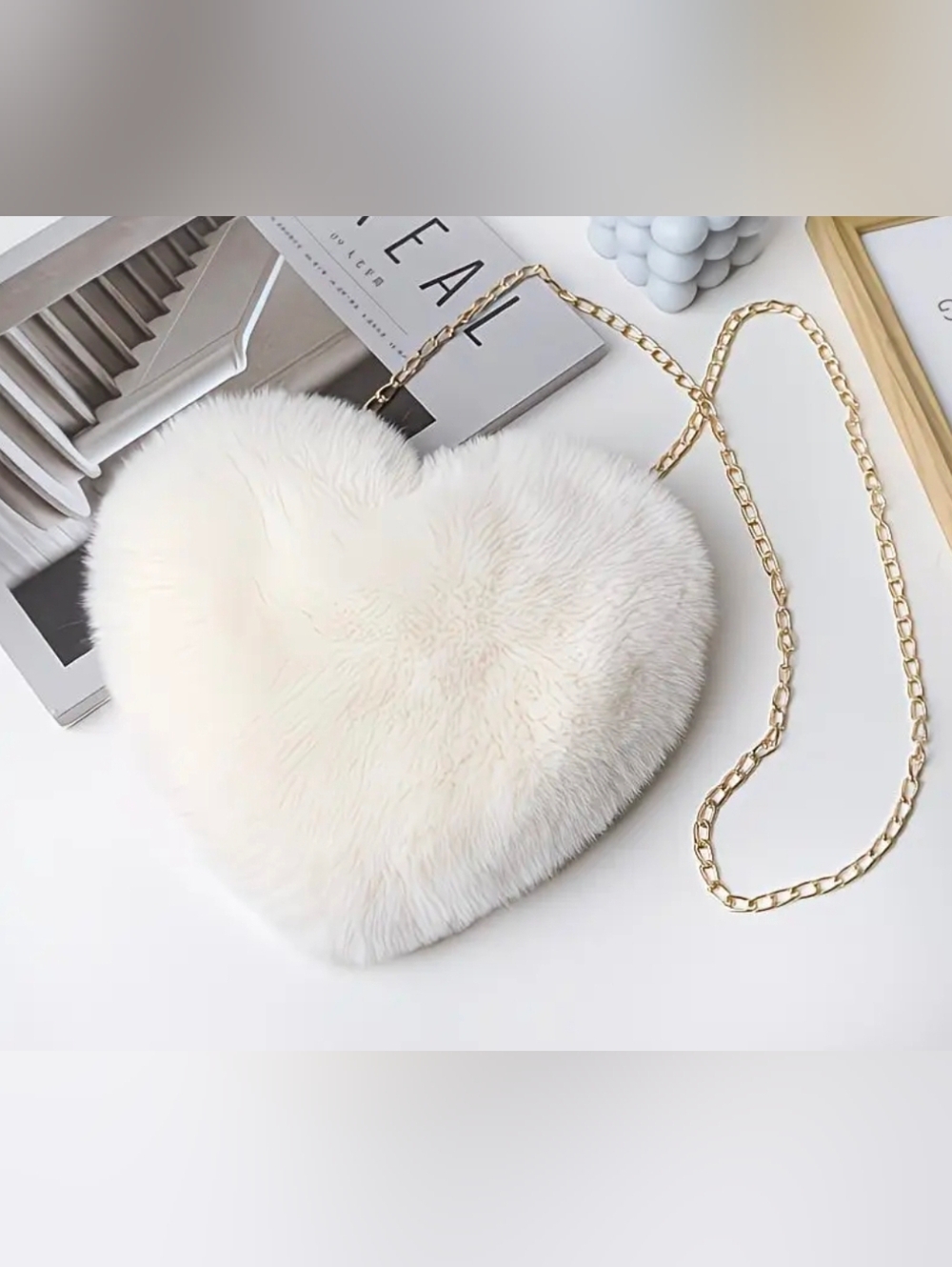 Heart Plush Crossbody Bag - Picture 8 of 8